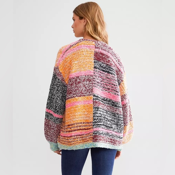 En Merci Cardigan Sweater - multicolor- size medium. NWOT - Picture 5 of 6